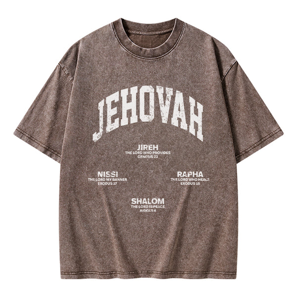 GC-WTS1329 JEHOVAH Christian Washed T-Shirt