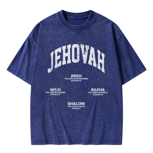 GC-WTS1329 JEHOVAH Christian Washed T-Shirt