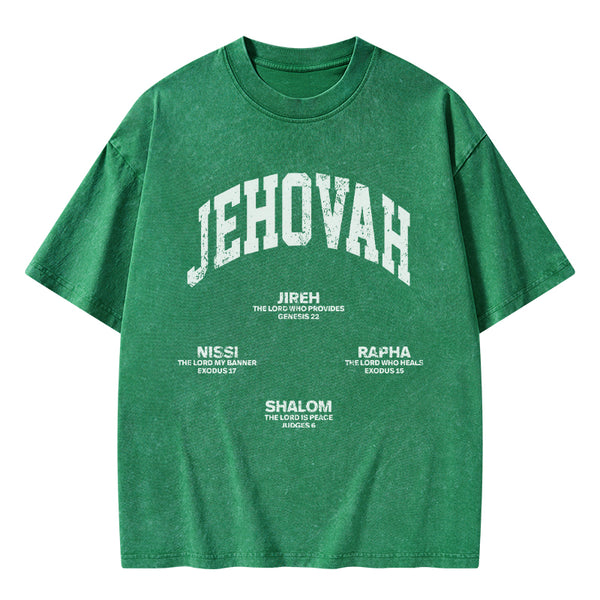 GC-WTS1329 JEHOVAH Christian Washed T-Shirt