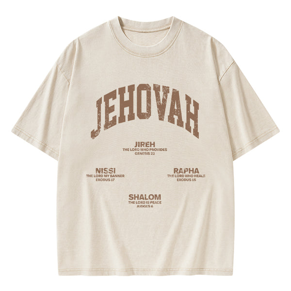 GC-WTS1329 JEHOVAH Christian Washed T-Shirt
