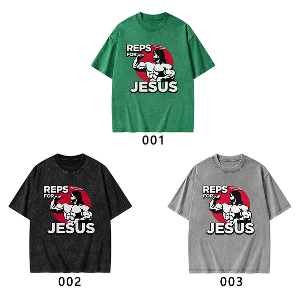 Reps For Jesus Christian Washed T-Shirt