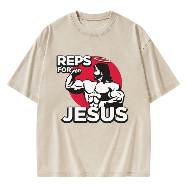 Reps For Jesus Christian Washed T-Shirt