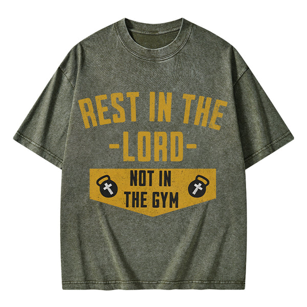 Rest In The Lord Christian Washed T-Shirt