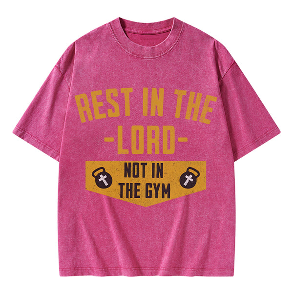 Rest In The Lord Christian Washed T-Shirt