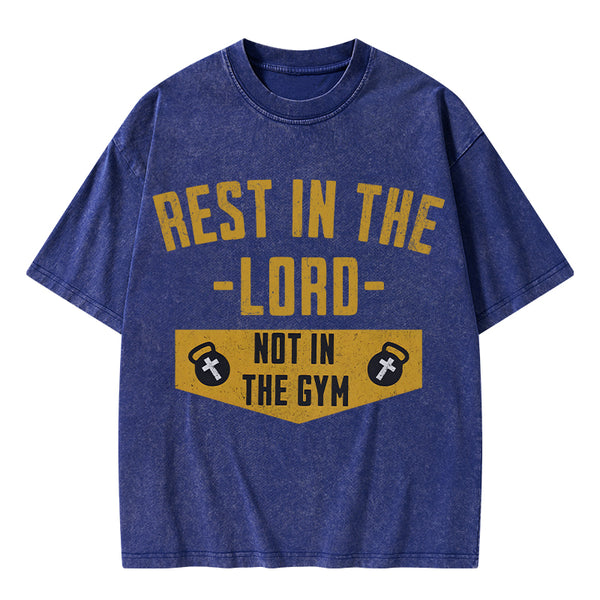 Rest In The Lord Christian Washed T-Shirt