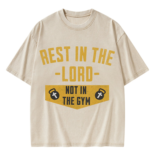 Rest In The Lord Christian Washed T-Shirt