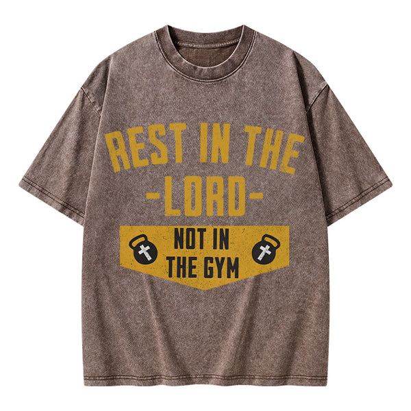 Rest In The Lord Christian Washed T-Shirt