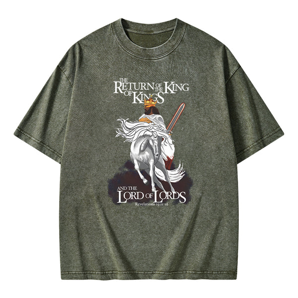 King Of Kings Christian Washed T-Shirt