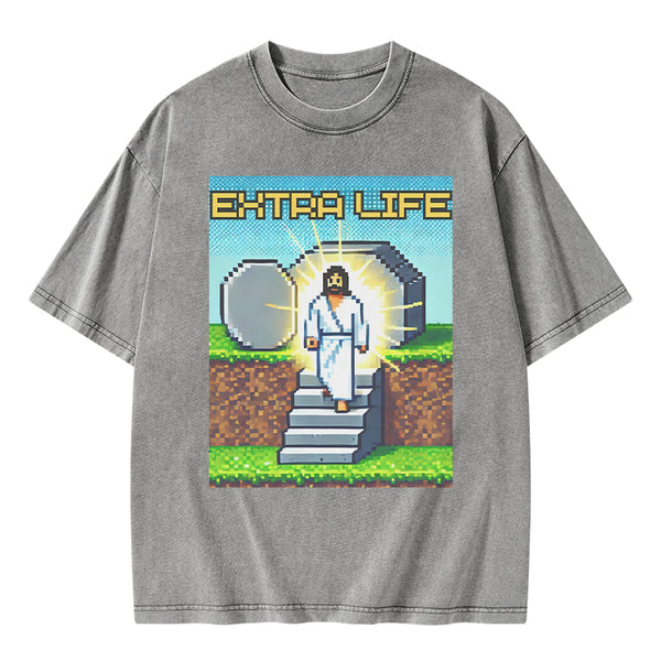 GC-WTS1543 Extra Life Christian Washed T-Shirt