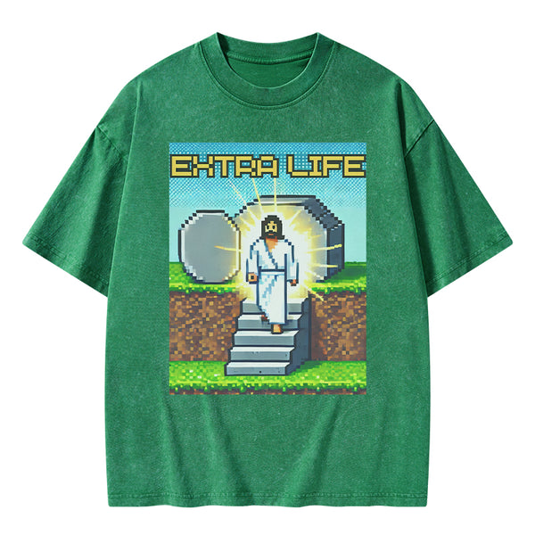 GC-WTS1543 Extra Life Christian Washed T-Shirt