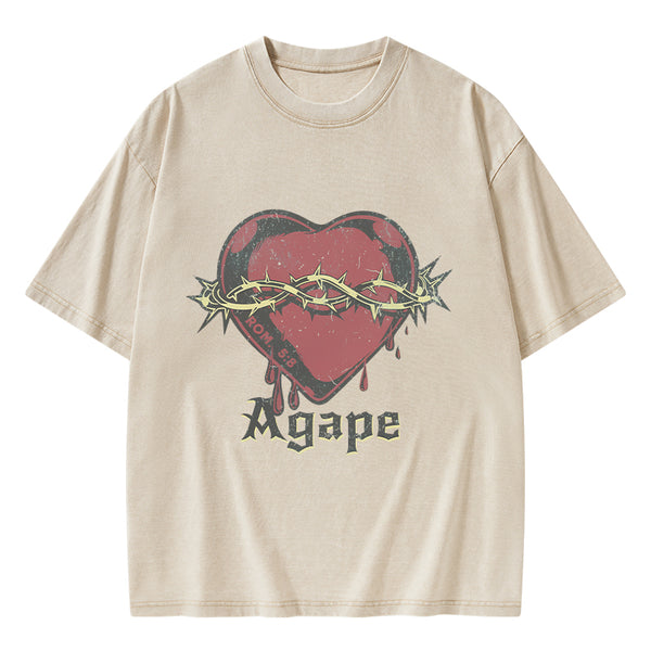 Agape Christian Washed T-Shirt