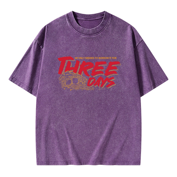 He Only Needed To Borrow It For Three Days Christian Washed T-Shirt