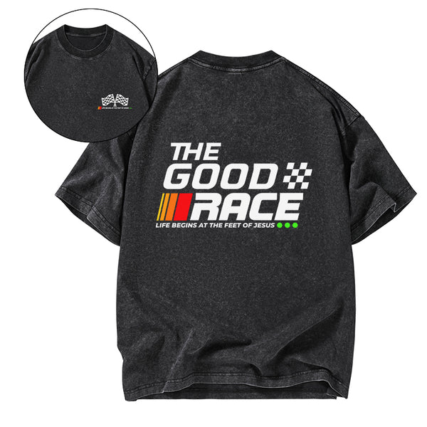 The Good Race Christian Washed T-Shirt