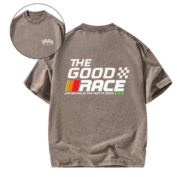 The Good Race Christian Washed T-Shirt