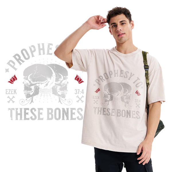 Prophesy To These Bones Christian Washed T-Shirt