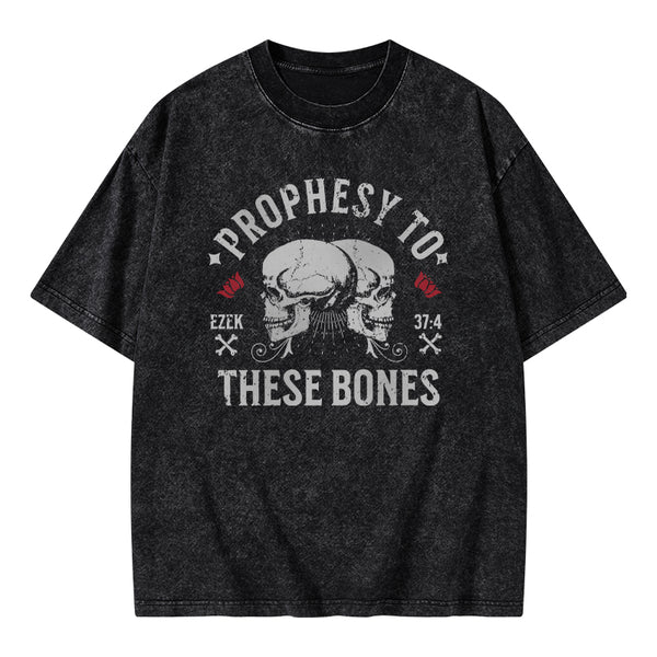 Prophesy To These Bones Christian Washed T-Shirt