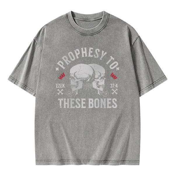 Prophesy To These Bones Christian Washed T-Shirt