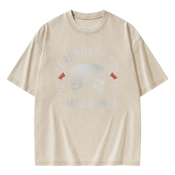 Prophesy To These Bones Christian Washed T-Shirt