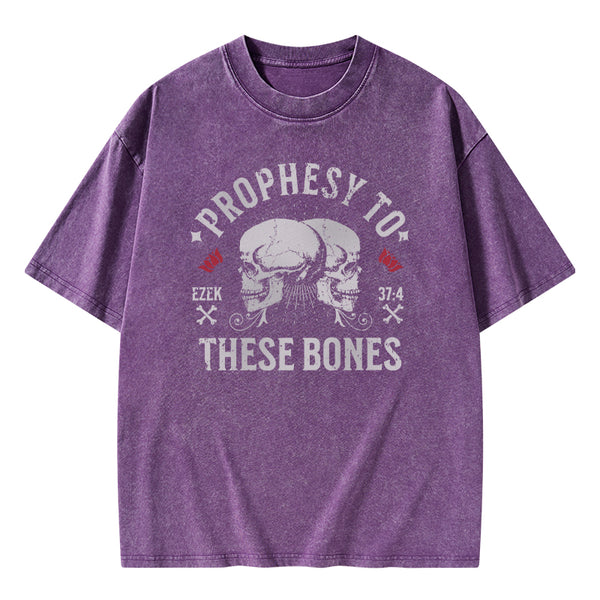 Prophesy To These Bones Christian Washed T-Shirt