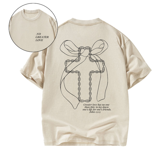 No Greater Love Christian Washed T-Shirt