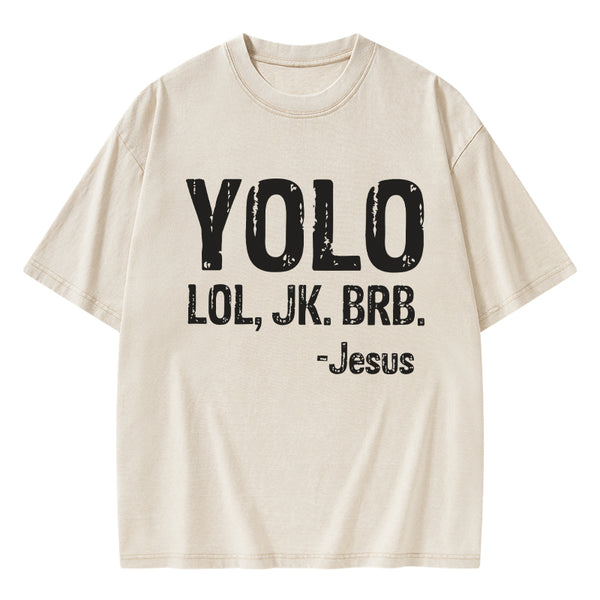 GC-WTS1676 YOLO Christian Washed T-Shirt