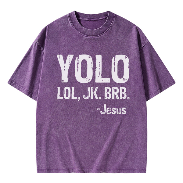 GC-WTS1676 YOLO Christian Washed T-Shirt