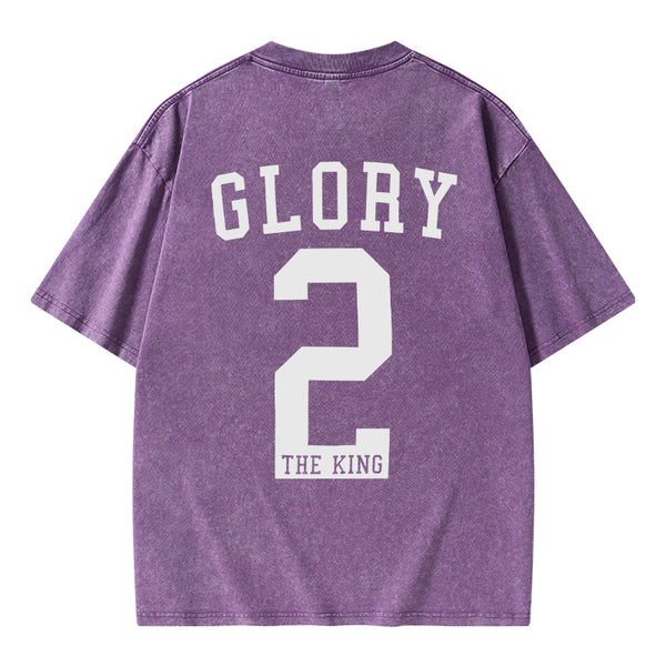 Glory The King Christian Washed T-Shirt