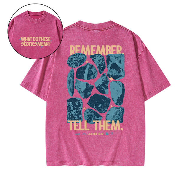 What Do These Stones Mean Christian Washed T-Shirt