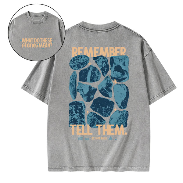 What Do These Stones Mean Christian Washed T-Shirt