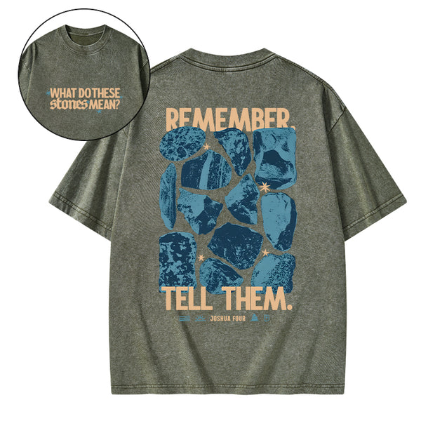 What Do These Stones Mean Christian Washed T-Shirt