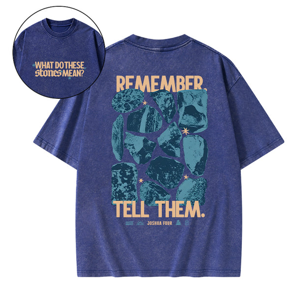 What Do These Stones Mean Christian Washed T-Shirt