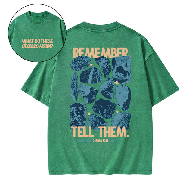 What Do These Stones Mean Christian Washed T-Shirt