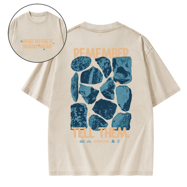 What Do These Stones Mean Christian Washed T-Shirt