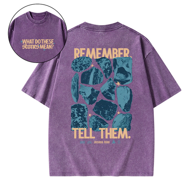 What Do These Stones Mean Christian Washed T-Shirt