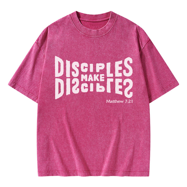 Go And Make Disciples Of All Nations Christian Washed T-Shirt