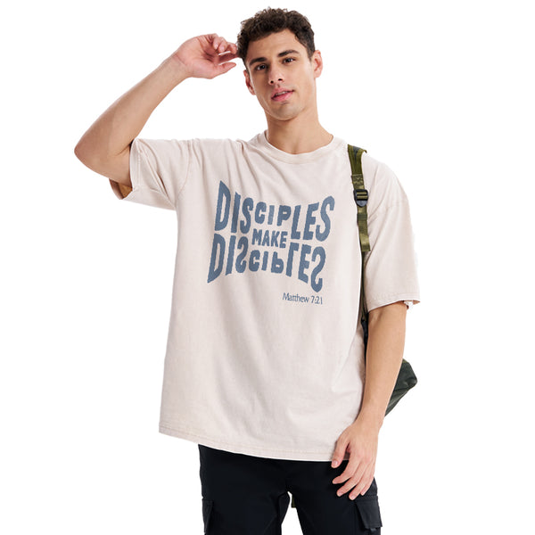 Go And Make Disciples Of All Nations Christian Washed T-Shirt