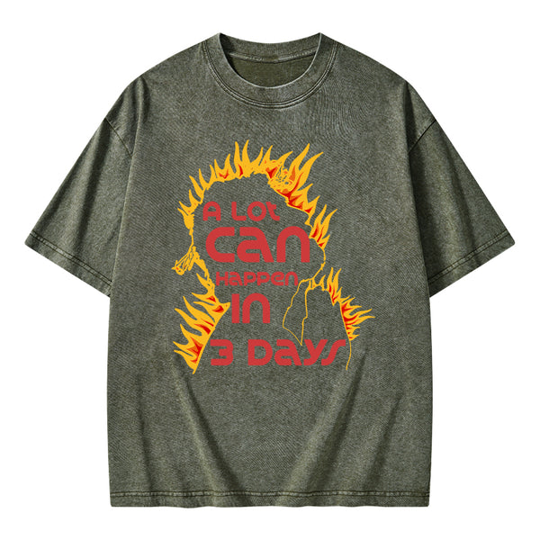 A Lot Can Happen In 3days Christian Washed T-Shirt