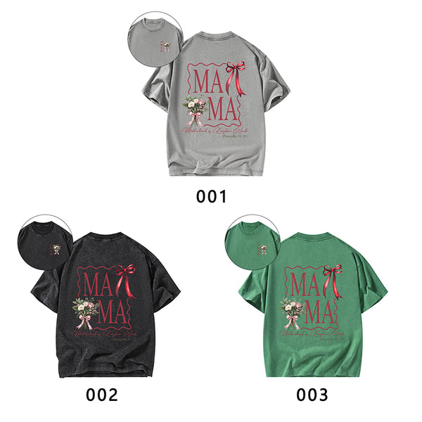 Motherhood Is Kingdom Work Christian Washed T-Shirt