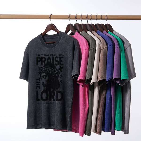 Prasie The Lord Christian Washed T-Shirt