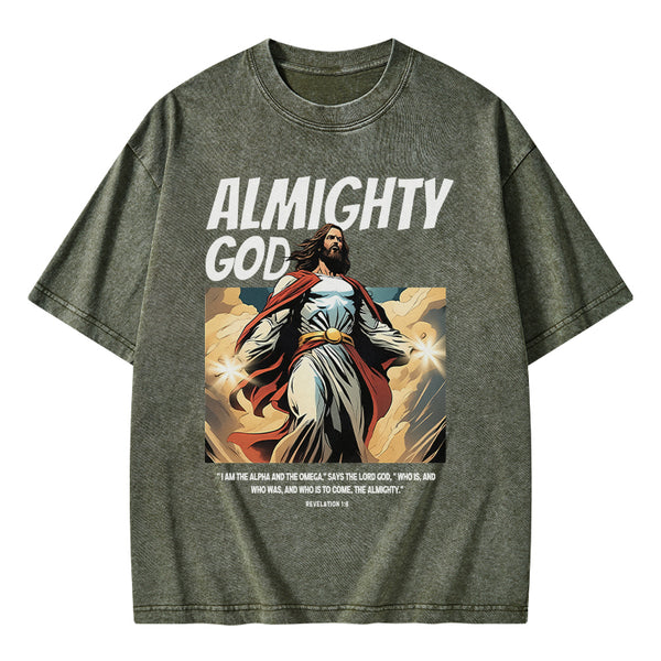 Says The Lord God Christian Washed T-Shirt