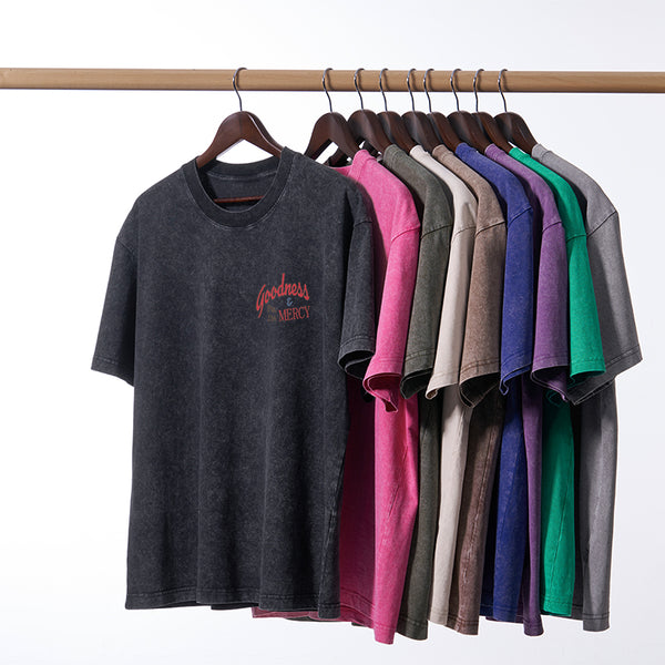Goodness And Mercy Christian Washed T-Shirt