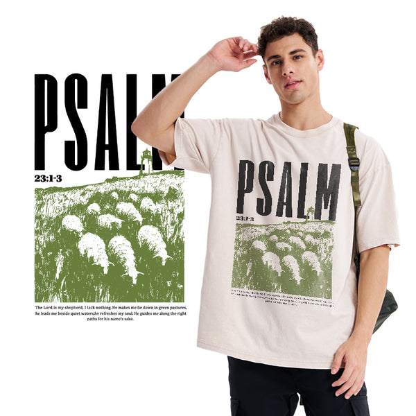 The Lord Is My Shepherd Christian Washed T-Shirt