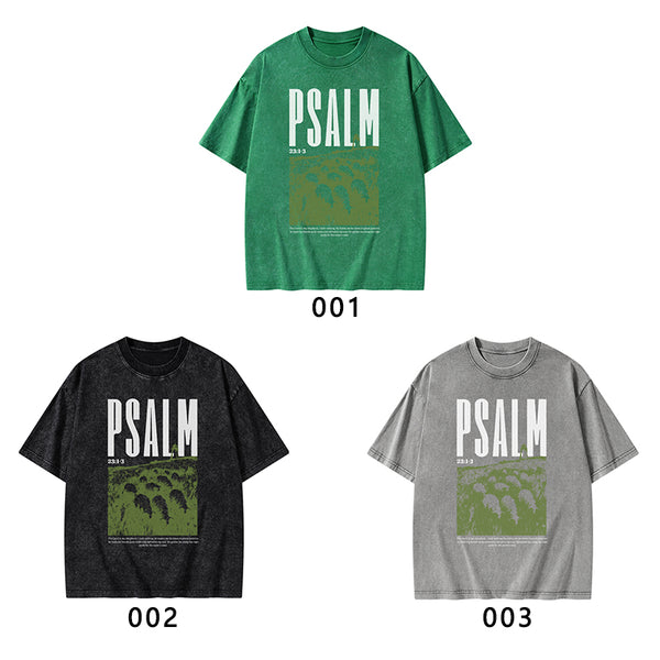 The Lord Is My Shepherd Christian Washed T-Shirt