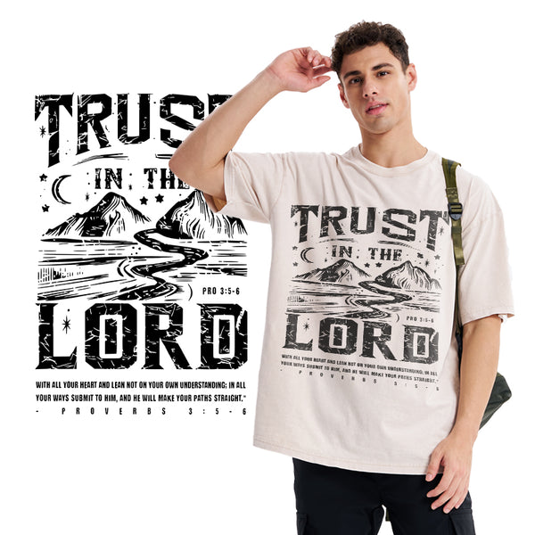 Trust In The Lord Christian Washed T-Shirt