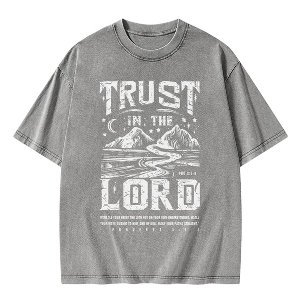 Trust In The Lord Christian Washed T-Shirt