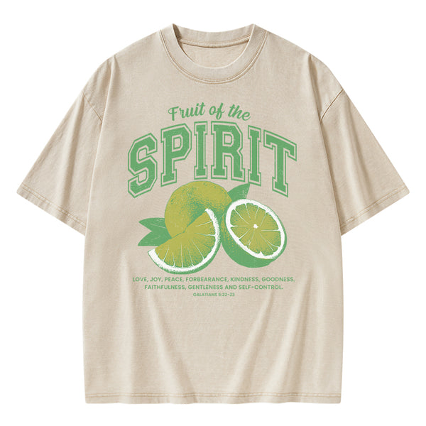 Fruit Of The Spirit Christian Washed T-Shirt