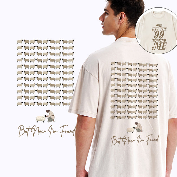 I Was Lost But Now I'm Found Christian Washed T-Shirt