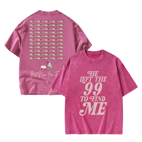 I Was Lost But Now I'm Found Christian Washed T-Shirt