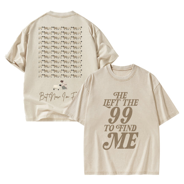 I Was Lost But Now I'm Found Christian Washed T-Shirt