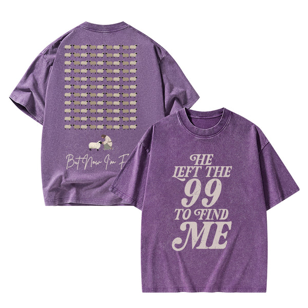 I Was Lost But Now I'm Found Christian Washed T-Shirt